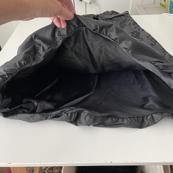 ELIE TAHARI Black 100% Silk MIRI Cocktail Dress Bubble Hem Soutache Detail Small - Picture 5 of 10